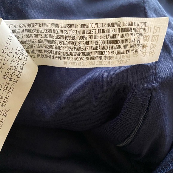 NWT Endless Rose Blue and white Polka Dot Long Sleeve Dress - Picture 6 of 7